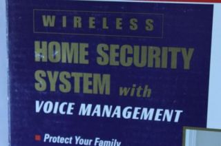  Wireless Home Security System with Voice Management Device Only