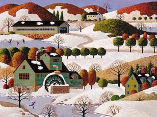 Hometown Collection Jigsaw Puzzle Winter in Vermont Heronim