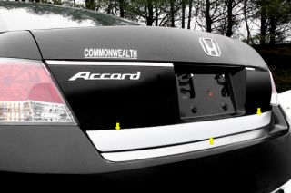 08 12 Honda Accord Tailgate Rear Deck Car Chrome Trim 1 PC New