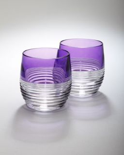 waterford two mixology circon purple tumblers $ 175