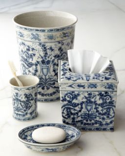3MPY ORIENTAL DANNY INC Blue & White Toile Porcelain Vanity