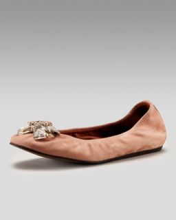 Lanvin Bejeweled Ballerina Flat   