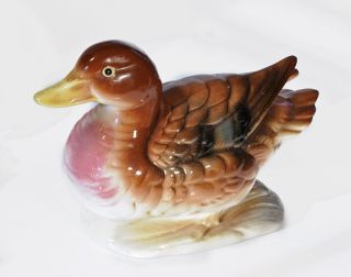 Vintage Ceramic Pottery 8 Brown Duck Made in Japan