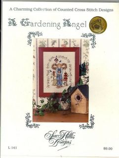 Sue Hillis A Gardening Angel Chart Charms x Stitch