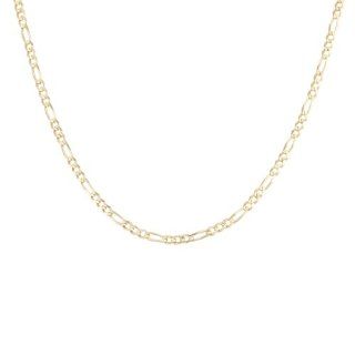  14k Yellow Gold 3.3mm Figaro Chain Necklace, 30 Jewelry 