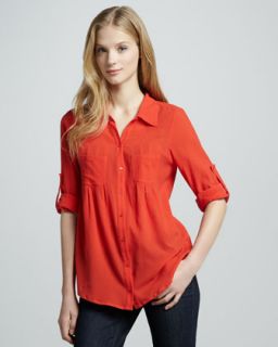 Joie Pinot Tab Sleeve Blouse   