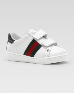 Z0RKQ Gucci Ace Double Strap Sneaker, White