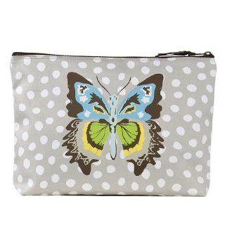 Thirty One 31 Zipper Pouch Lotsa Dots with Butterfly Brand