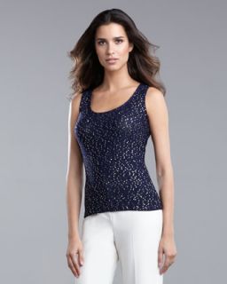 St. John Collection Sequined Sleeveless Shell   