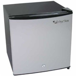 Compact Freezer Refrigerator with Lock   Stainless Steel
