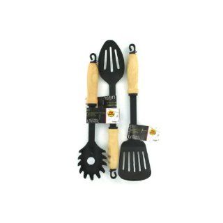 144 Packs of Wood handle kitchen utensils 