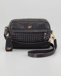 V1DXM Diane von Furstenberg Milo Quilted Mini Bag, Black