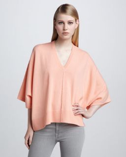 Batwing Sleeve Cashmere Sweater, Bisque