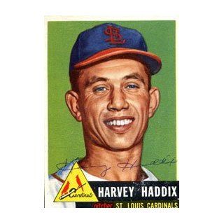 Harvey Haddix Autographed 1953 Topps Card Sports