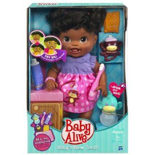 Baby Alive Babys New Teeth African American Large Doll w