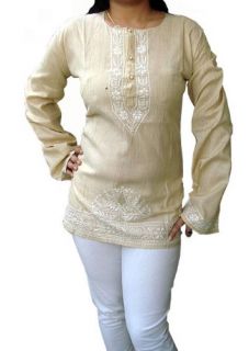 Machine Embroidery work Ladies Tunic Top Blouse Clothing