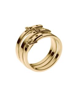 Michael Kors Skinny Buckle Ring, Golden   