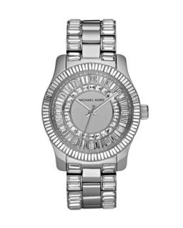 Michael Kors Allover Glitz Watch, Silver Color   