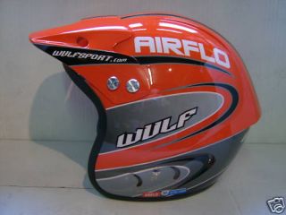 New Wulfsport Wulf Trials Enduro Helmet Red Sz XL Hebo