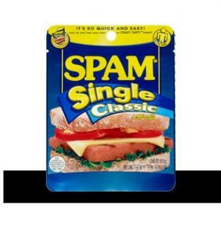 Hormel SPAM Single Classic 3 oz. Pouch   Great MRE Replacement/Camping