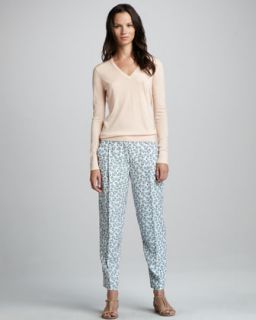 Cropped Silk Pants    Cropped Silk Trousers