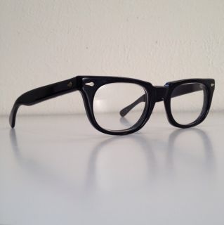 Vintage Eye Glasses Johnny Depp Nerd Geek Dean Horn Rim 60s Mad Men AO