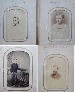  Tintype Photo Album Identified Hoagland Slaats Brearley Wyckoff