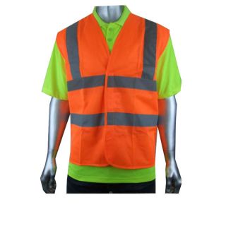 Mens High Visibility Vest Work Hi Vis Waistcoat Safety Reflective Tape