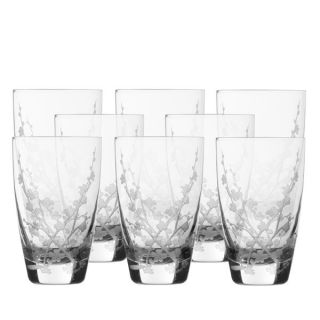 mikasa cherry blossom highball glasses set of 8 delicate etched cherry