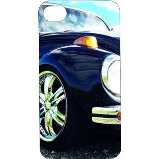 Green Hard Plastic Old VW Blue Beetle Case for iPhone 4 or