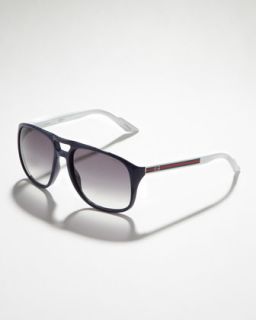 Gucci Plastic Square Sunglasses   