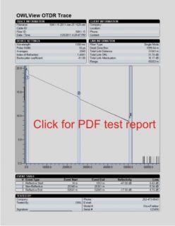 Owltrek Singlemode OTDR 1550nm Owl