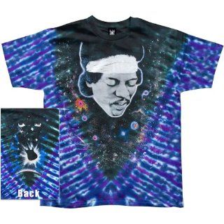 Jimi Hendrix   Space Tie Dye T Shirt   2X Large Clothing