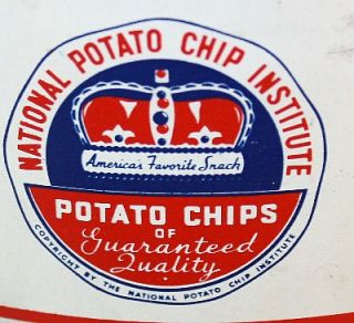 1940s HiLand 16 OZ. National Potato Chip Tin Can