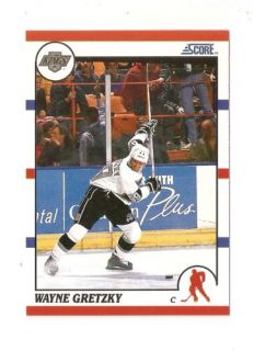 1990 91 Wayne Gretzky Score Hockey Trading Card 1