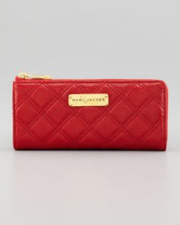  red available in red $ 395 00 marc jacobs lex continental wallet red