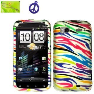 HTC Sensation 4G Neon Rainbow Color Zebra Design (B CZEB