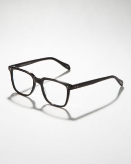 Oliver Peoples Gregory Peck Fashion Glasses, Crystal/Indigo   Neiman