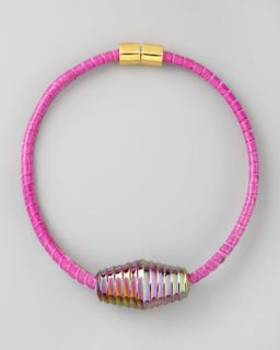 Y1B2X Eddie Borgo Scaled Choker Necklace, Pink