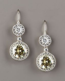 Fantasia by DeSerio Canary Drop Earrings   