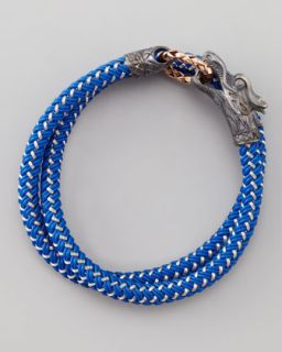 john hardy naga nylon cord wrap bracelet blue $ 350
