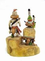 Native American Hopi Carved 7 Aholi and Eototo Katsina Dolls by