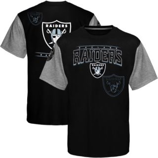  Oakland Raiders Hardknock Premium T Shirt Black Ash