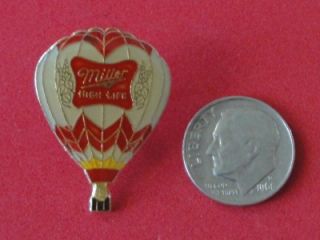 Miller High Life Hot Air Balloon Beer Enamel Metal Pin