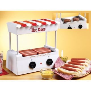 Nostalgia Electrics Old Fashioned Hot Dog Cooker Maker Roller NIB