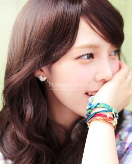 New Hot Korean Stone Earring Deep Love Handmade Earrings Made in Korea