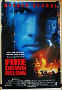 1997 Fire Down Below Original DS Movie Poster Steven Seagal Kris