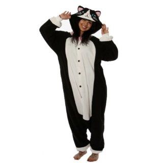 Kigurumi Black Cat Adult Animal Pyjamas / Fancy Dress