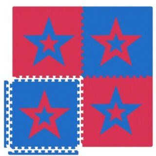  Star Set in Red / Royal Blue Size 20 x 40