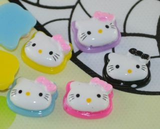  Mixed Color Resin Hello Kitty Cats Flat Back Cabochons T331